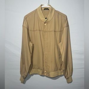 VINTAGE Aberdeen Tan Bomber Jacket Women’s Extra Large Like New Condition